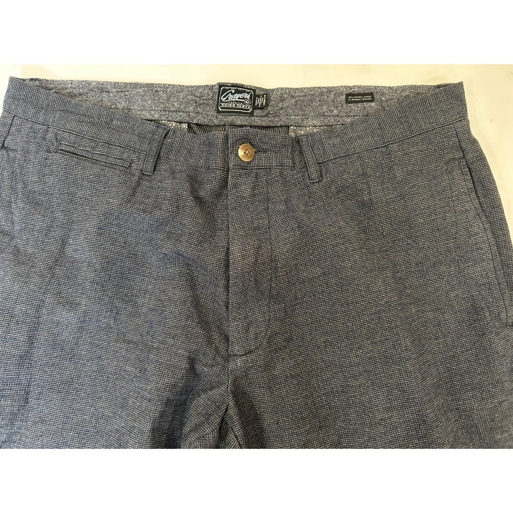 Grayers Chino Men's Cotton Blend Straight Leg Gray Tweed Flat‎ Front Pants Sz 38
